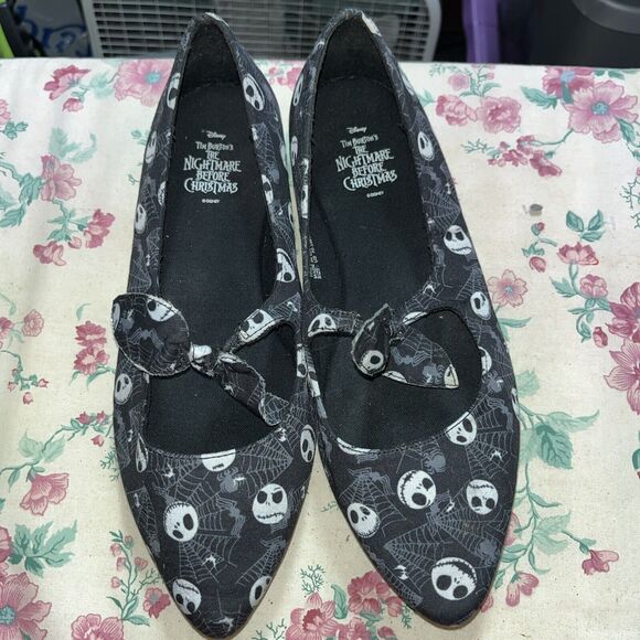Torrid Disney Nightmare Before Christmas Jack Bats Flats Slip On Womens 10.6 - Picture 5 of 11